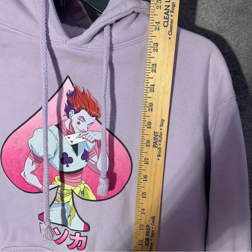 Hunter X Hunter Sweater Adult XS Pink Purple Hisoka Morow Pullover Hoodie Anime